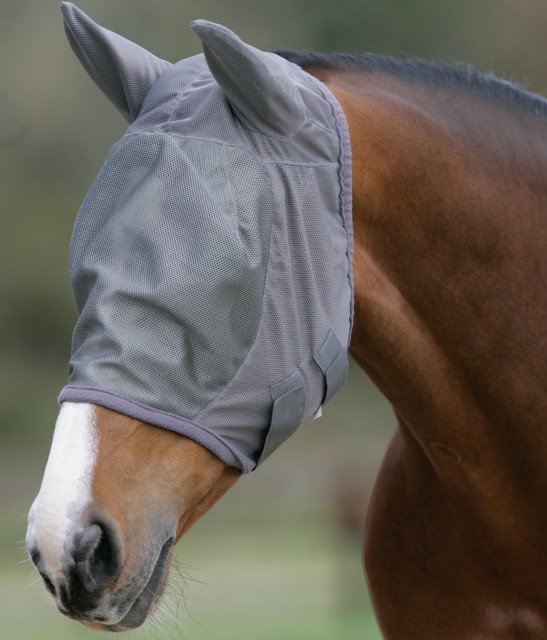 Mark Todd Fly Mask With Ears (Grey)