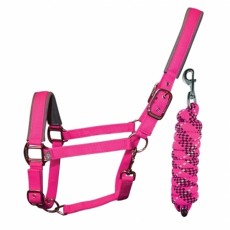 Woof Wear Head Collar and Lead Rope Colour Fusion (Berry)
