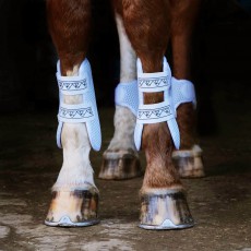 Equilibrium Tri-Zone Open Fronted Tendon Boots (White)