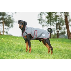 Weatherbeeta Comfitec Premier Free Parka Deluxe Dog Coat Medium (Grey/Burgundy)