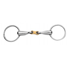 Korsteel Stainless Steel With Copper French Link Loose Ring Snaffle Bit