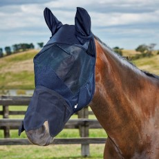 Weatherbeeta Fly Mask With Nose (Black)