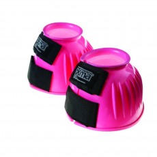 Roma Double Tape PVC Ribbed Bell Boots (Pink)