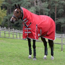 Weatherbeeta ComfiTec Classic Turnout Combo 100g Med/Lite (Red/Silver/Navy)