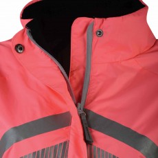 Weatherbeeta Adults Reflective Lightweight Waterproof Jacket (Pink)