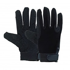 Harry Hall Tex Cotton Pimple Gloves Grip (Black)