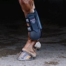 Equilibrium Tri-Zone Open Fronted Tendon Boots (Black)