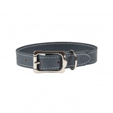 Ralph & Co Firenze Leather Dog Collar (Mist Grey)