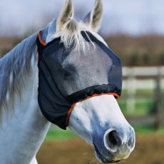 Equilibrium Field Relief Midi Fly Mask No Ears (Black/Orange)