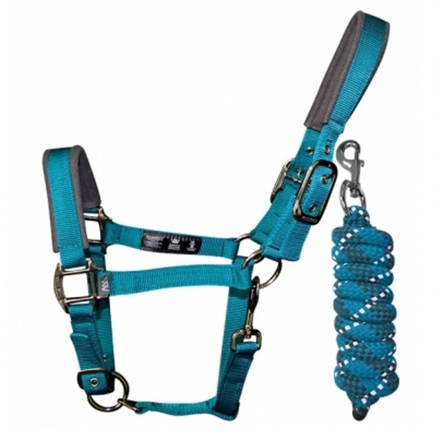 Woof Wear Head Collar and Lead Rope Colour Fusion (Ocean)
