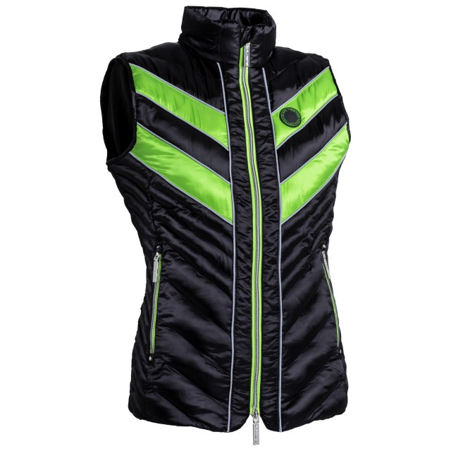 Equisafety Adults Azar Quilted Gilet (Green/Black)