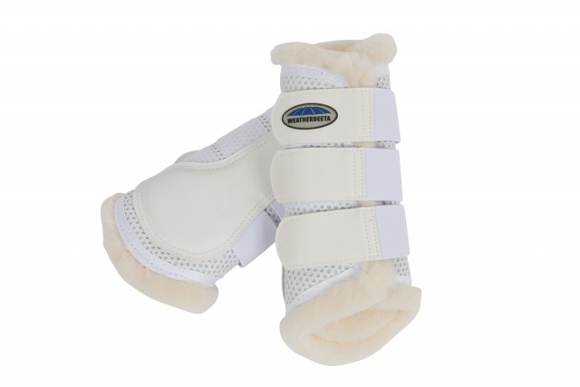 Weatherbeeta Pure Wool Lined Exercise Boots (White)