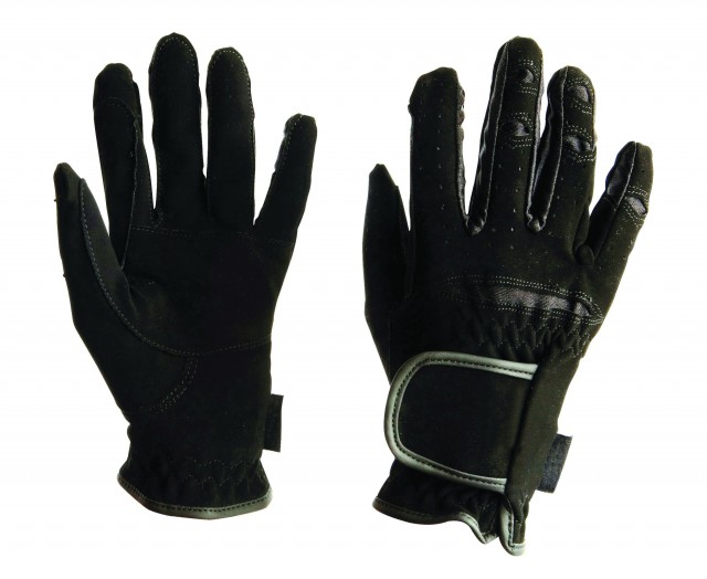 Dublin Adult's Everyday Mighty Grip Riding Gloves (Black)