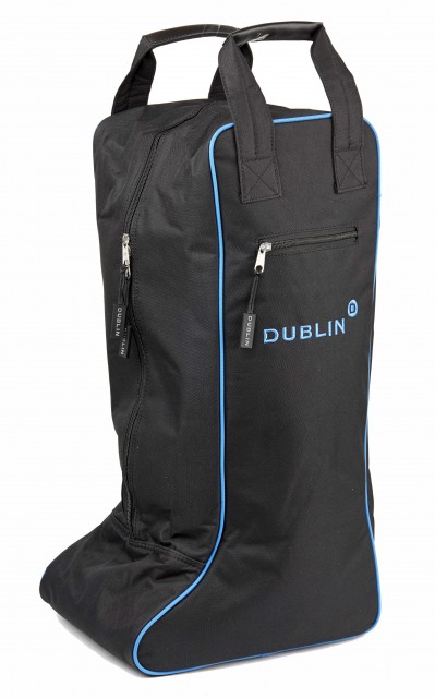 Dublin Imperial Tall Boot Bag (Black/Blue)
