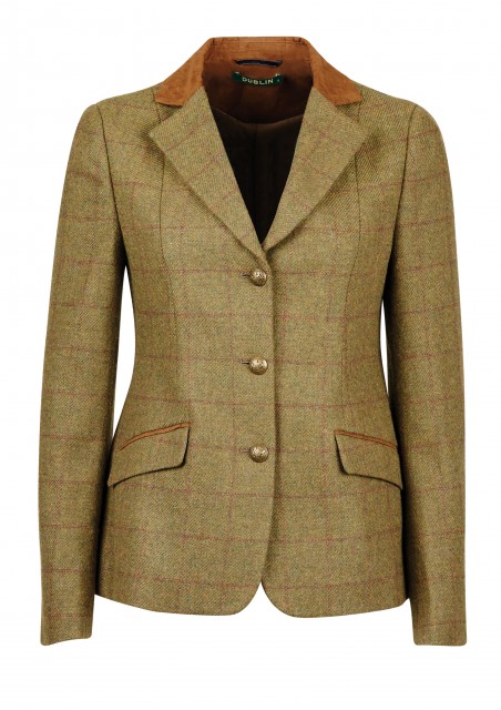 Dublin Childs Albany Tweed Suede Collar Tailored Jacket (Brown)