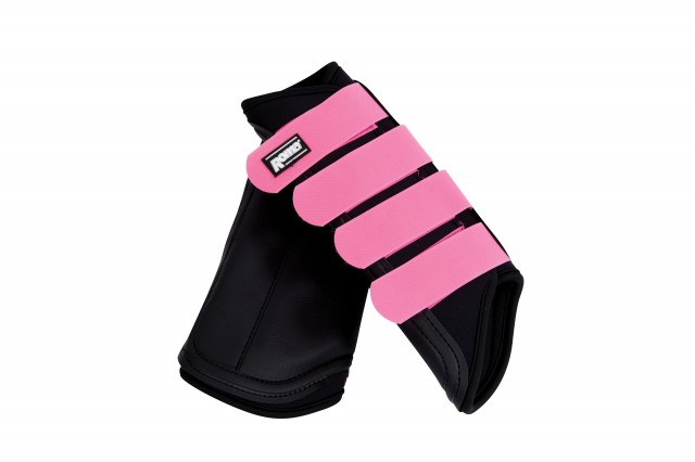 Roma Neoprene Brushing Boots (Black/Pink)