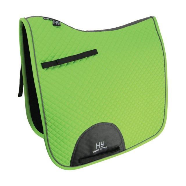Hy Sport Active Dressage Saddle Pad (Lime Green)
