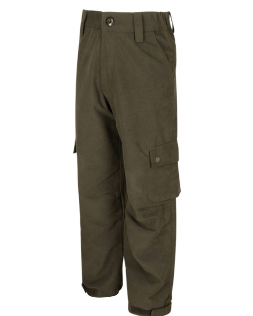 Hoggs of Fife Junior Struther Waterproof Trousers (Green)