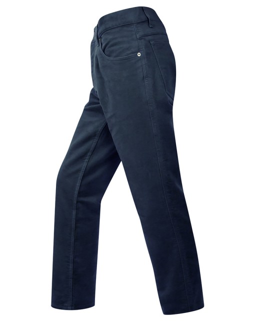Hoggs of Fife Men's Moleskin Jeans (Navy)