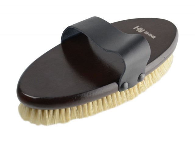 HySHINE Deluxe Body Brush with Pig Bristles