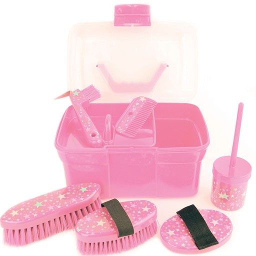 Lincoln Star Pattern Grooming Kit (Pink)