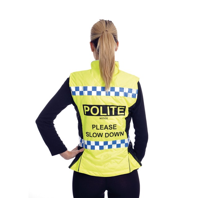 Equisafety Adults Polite Quilted Hi-Vis Gilet (Yellow)